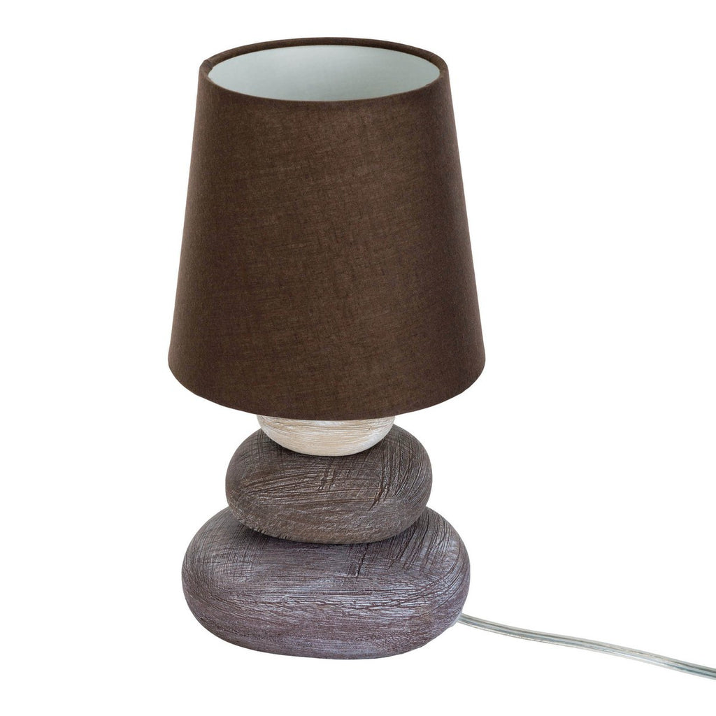Liv · Houten tafellamp met linnen kap