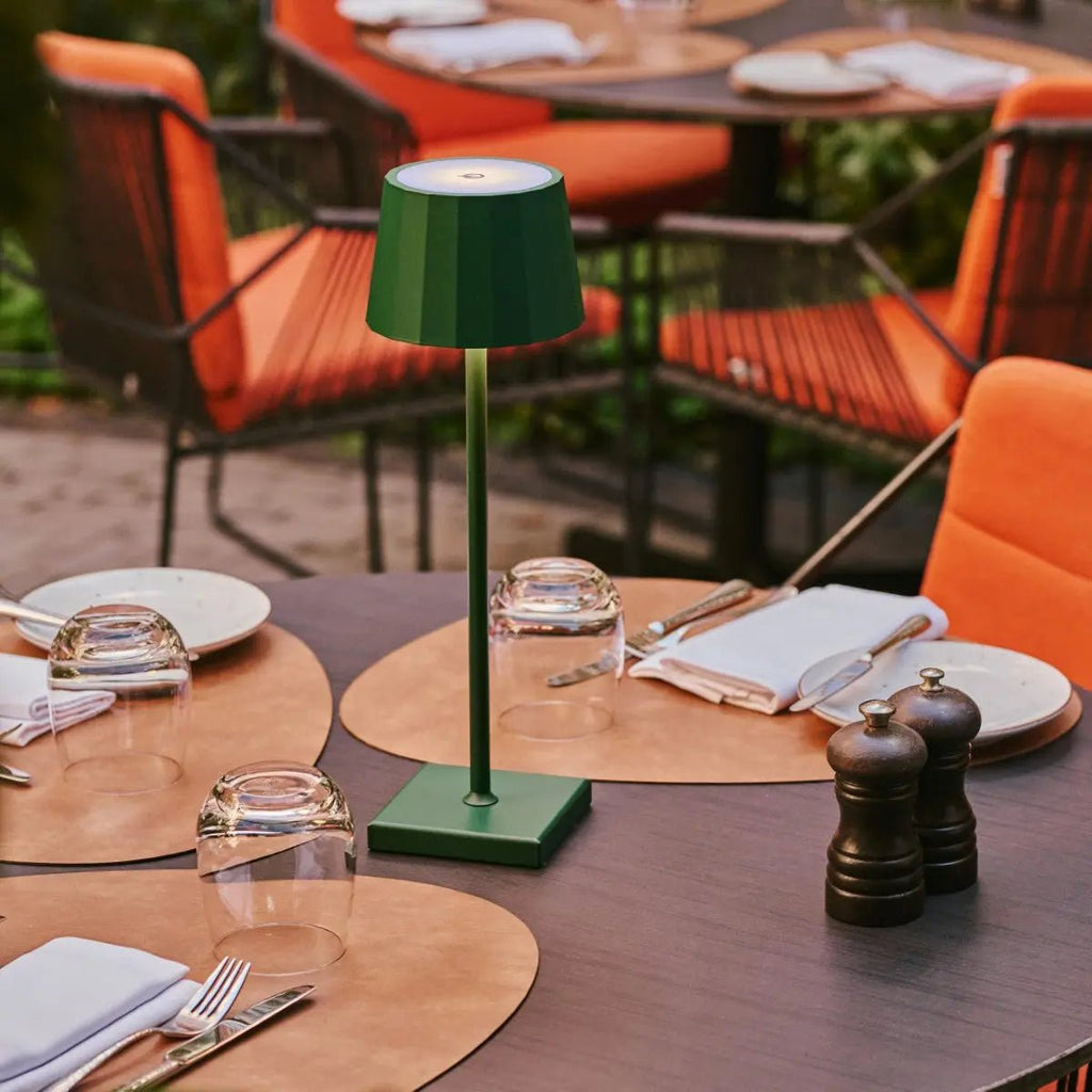 William Pine Green oplaadbare tafellamp – USB-C, dimbaar, batterij van 120 uur