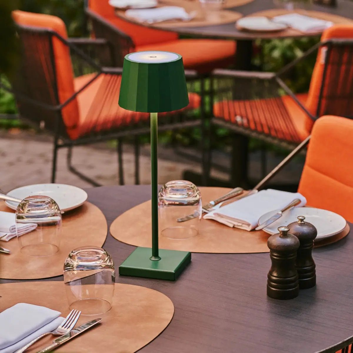 William Pine Green oplaadbare tafellamp – USB-C, dimbaar, batterij van 120 uur