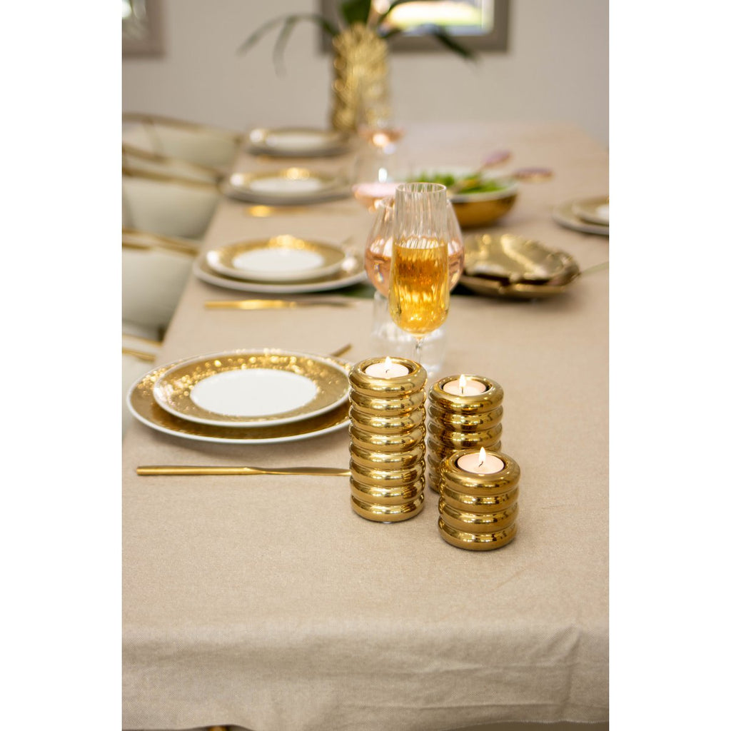 Gouden keramische kandelaars - veel 3