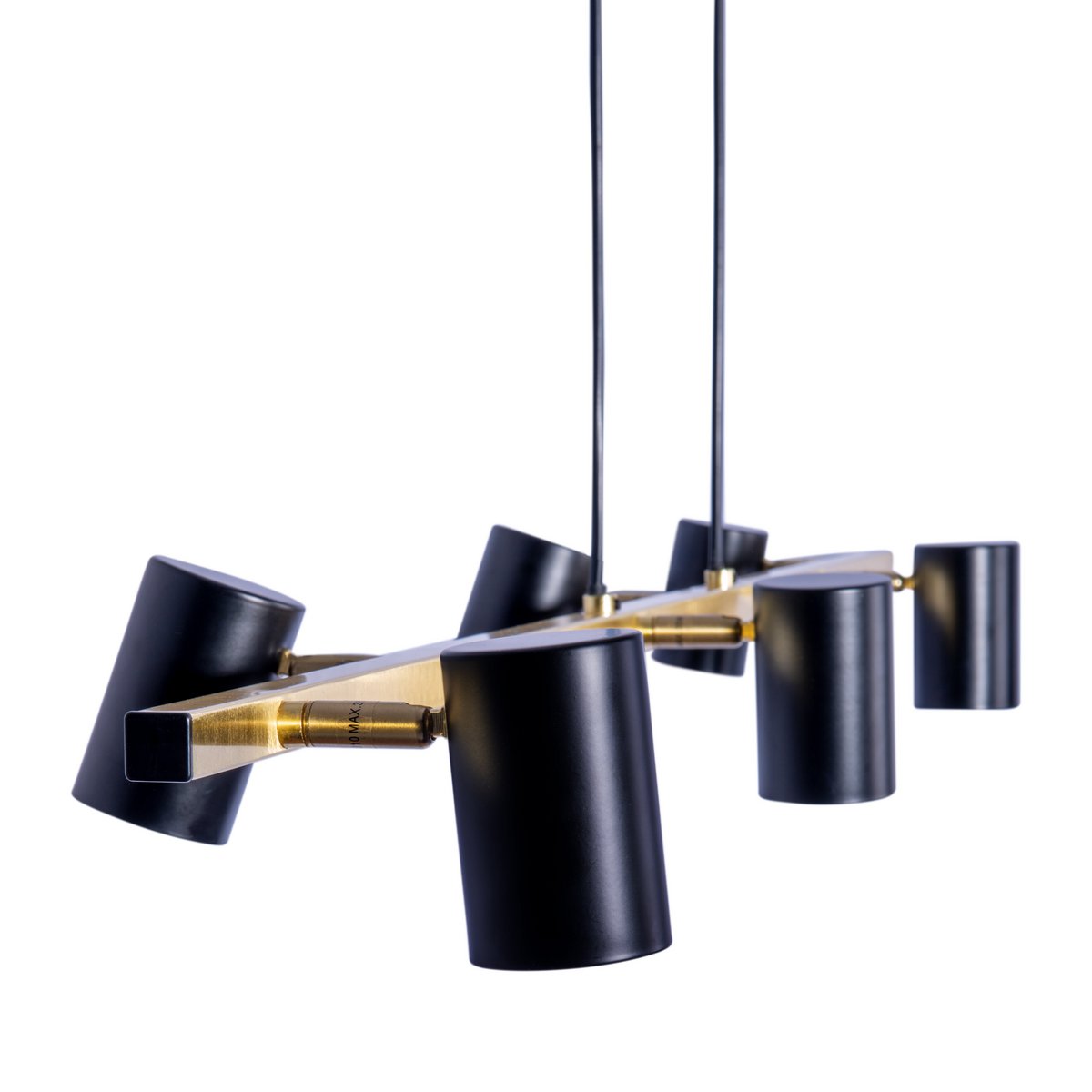 Liv · Messing hanglamp — zwart