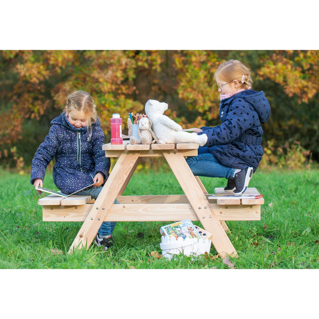 Kinderpicknickbank “Nicki Maxi voor 6”, naturel