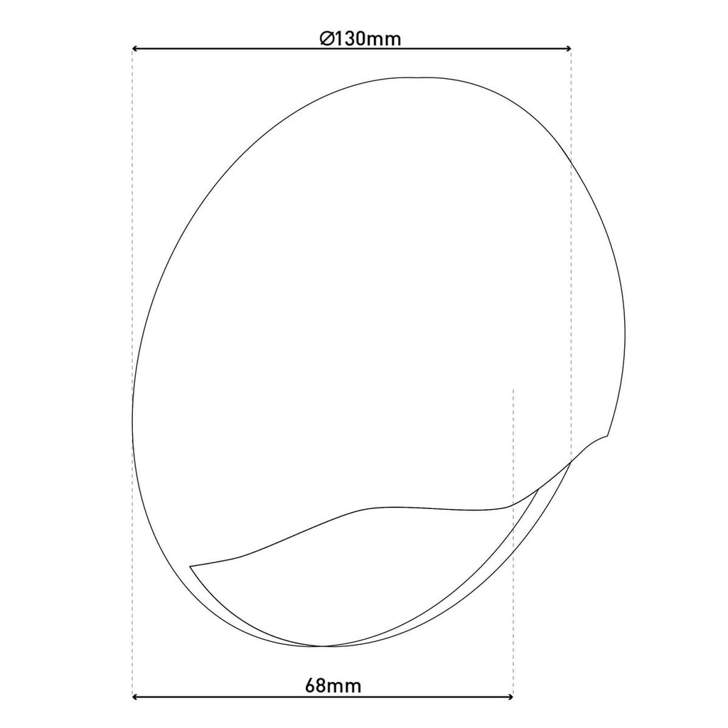 LED externe wandlamp "Vedus" D: 13 cm