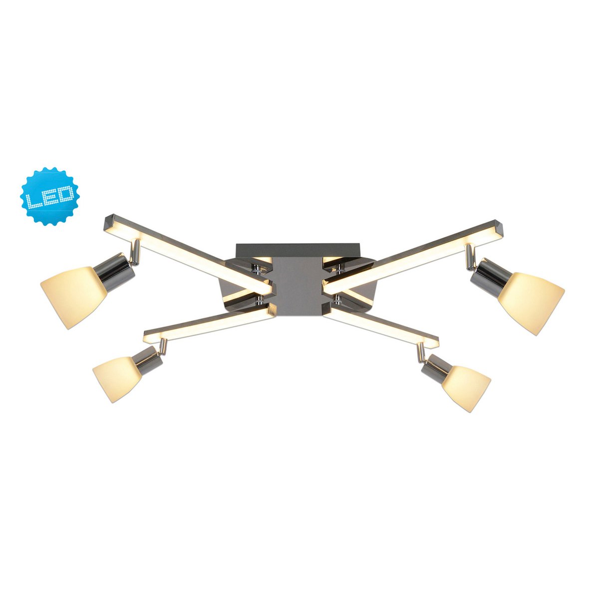 Liv · Plafondlamp — chroom