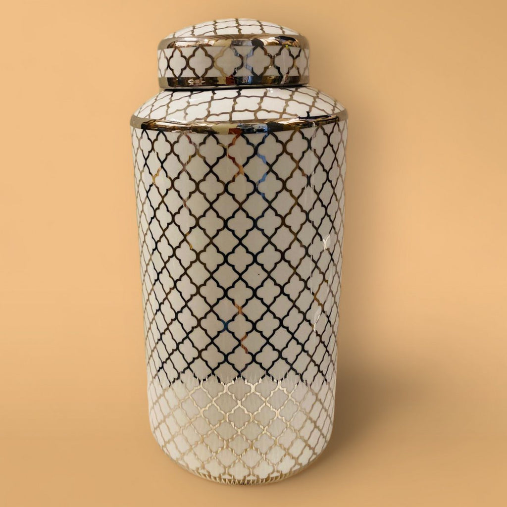 Keramische pot White Gold (Big Size: H*35 W*15)