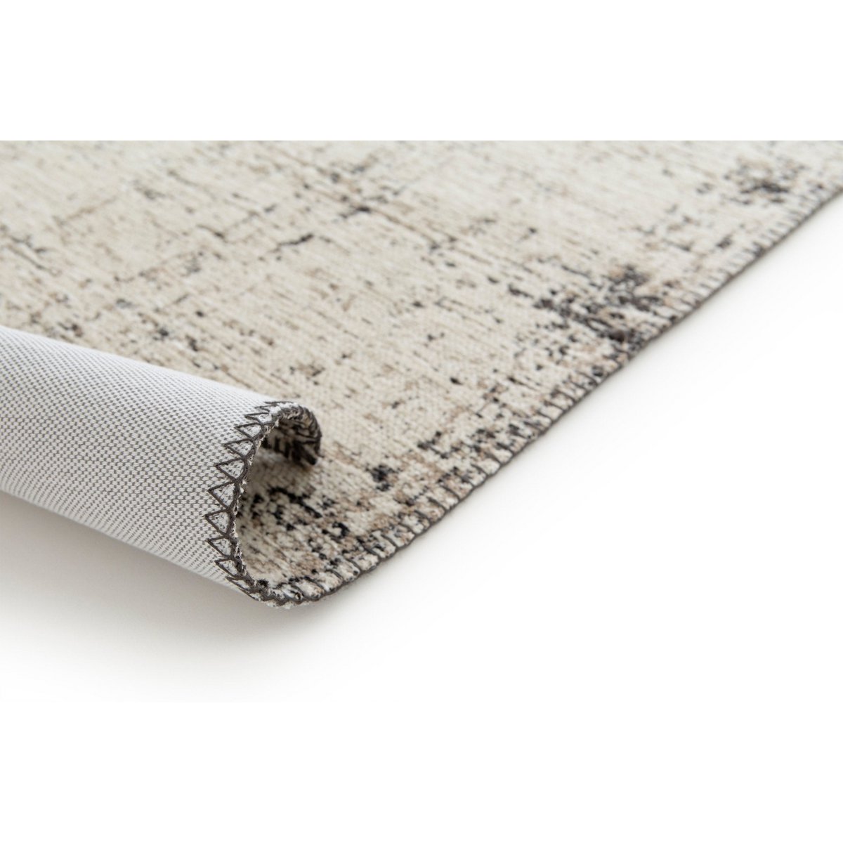 Jute interieurmat en gerecycled polyester geweven kobolden grafiet