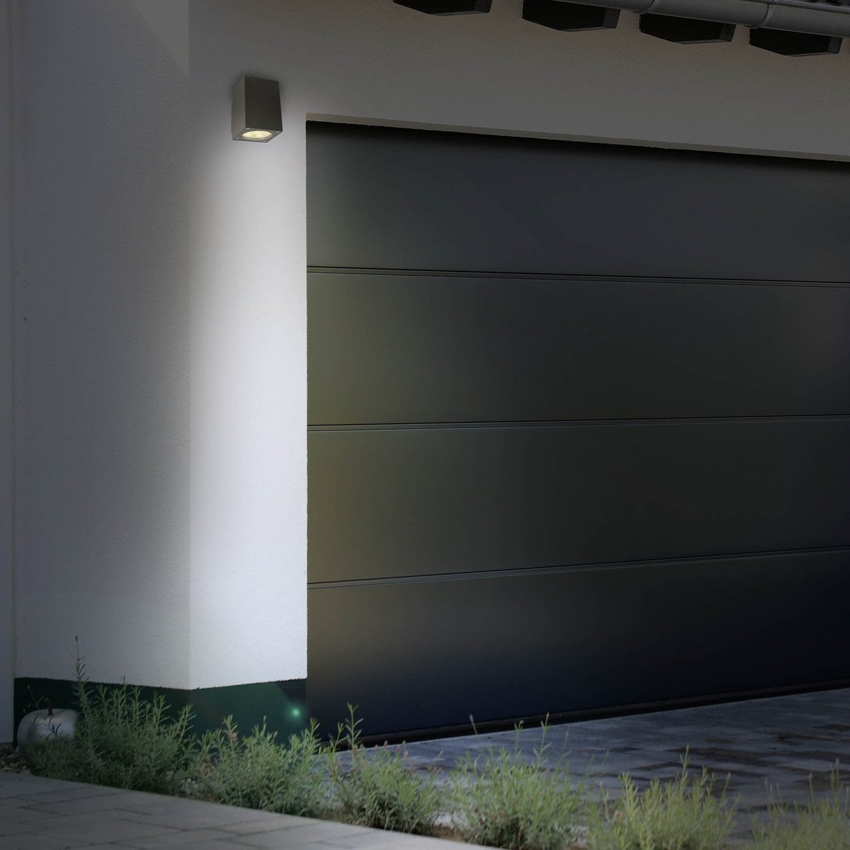 LED op de buitenwandlamp "tessus" gemaakt van aluminium met stevig gebouwd -in LED's