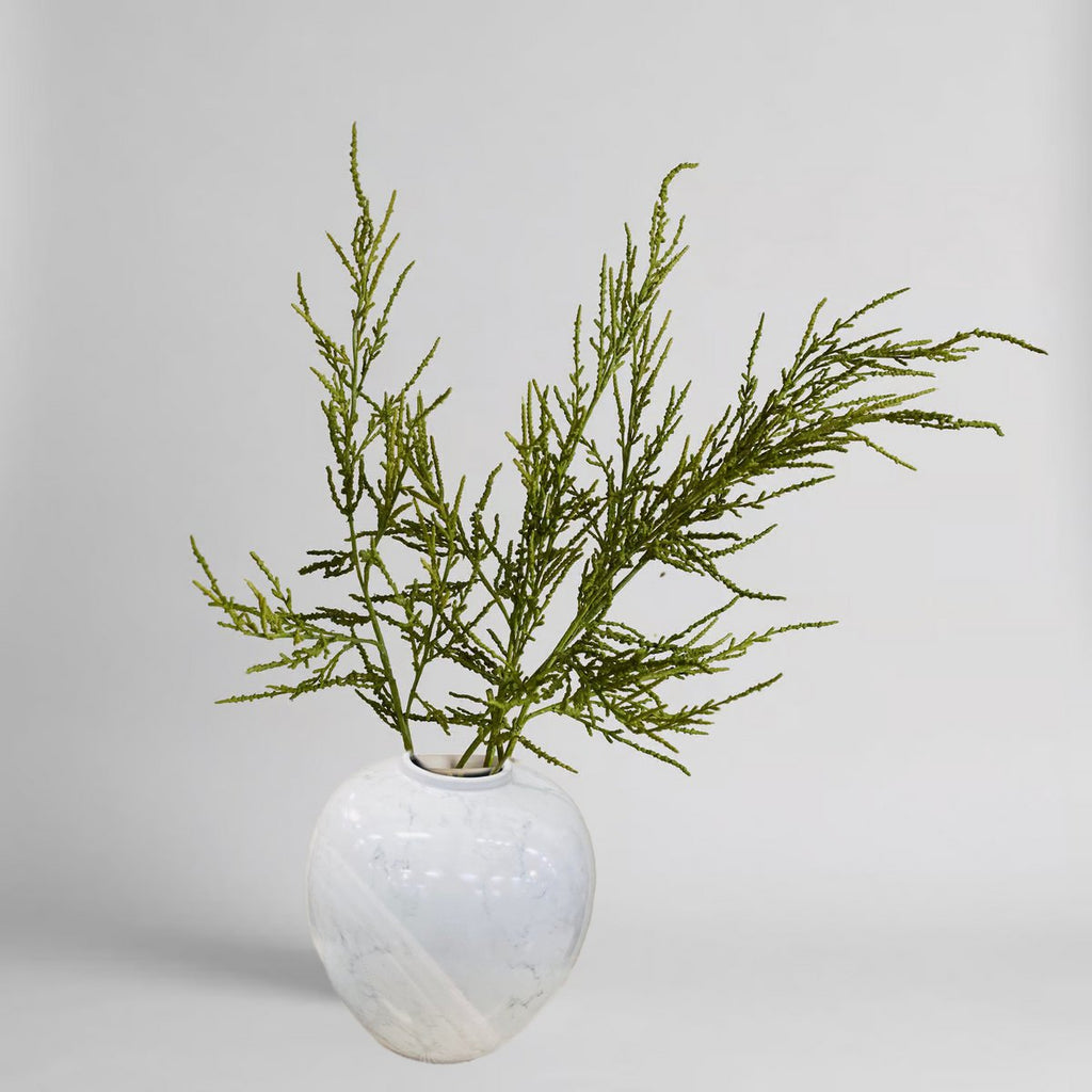 Een gemberpot van Amerikaans porselein, halverwege de 20e eeuw, Wit Klein H*25W*25