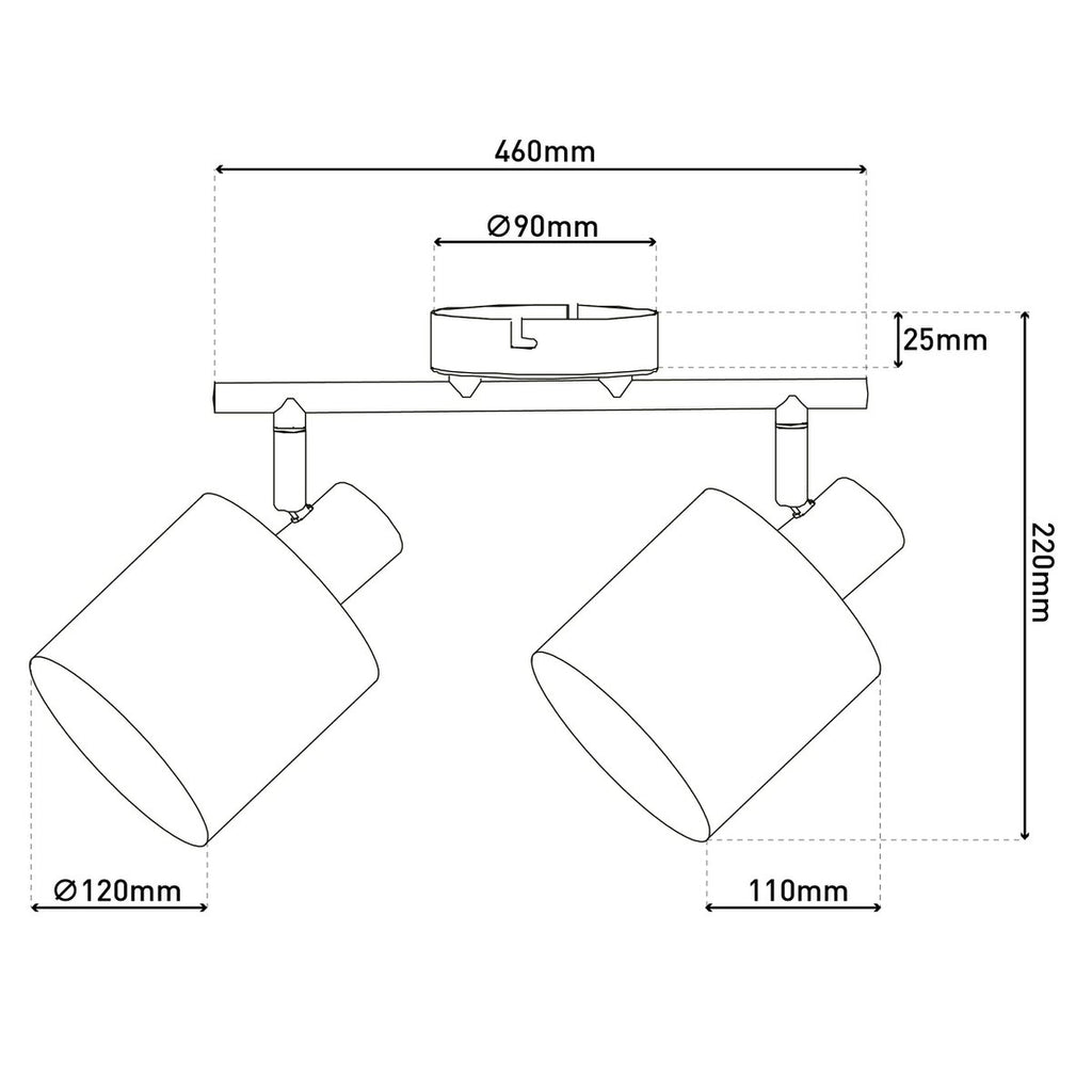 Liv · Metalen plafondlamp