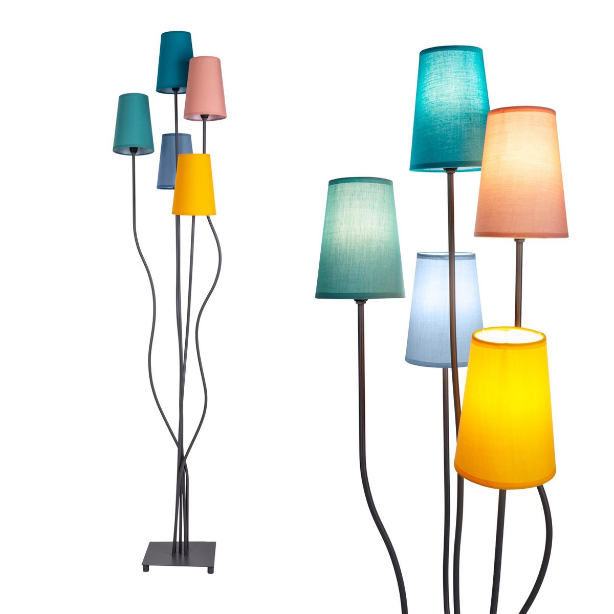 Liv · Vloerlamp met textielen kap
