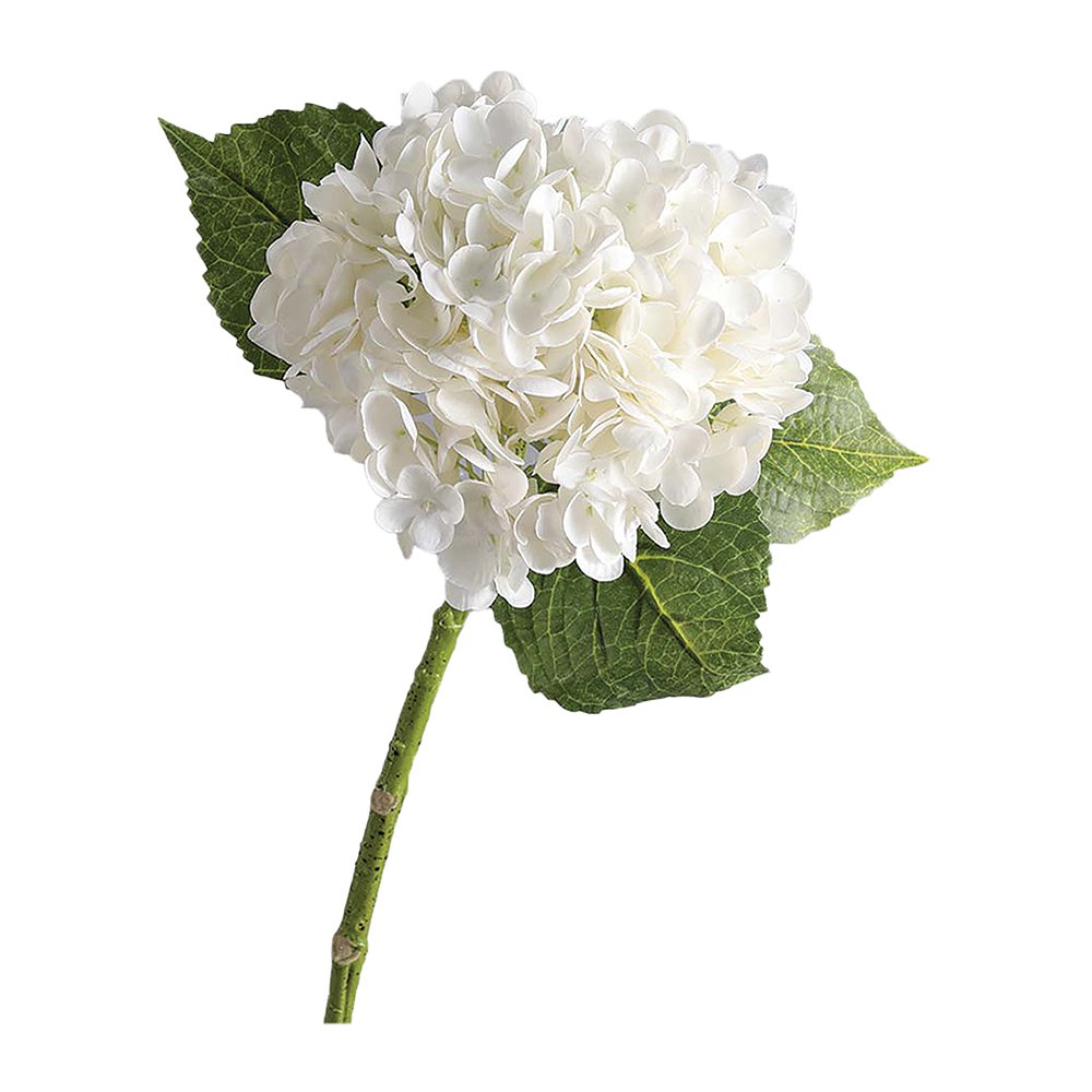Decoratieve fleur hortensia witte H52cm