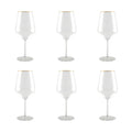 Matt Golden Wine Glazen - Set van 6