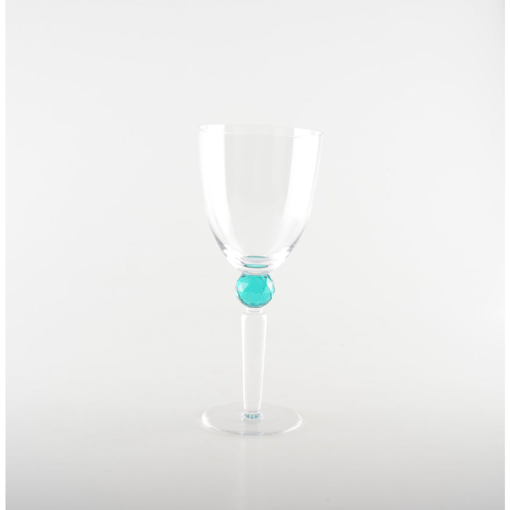 Wijnglazen met ronde diamantvoet 4 kleuren - veel van 4