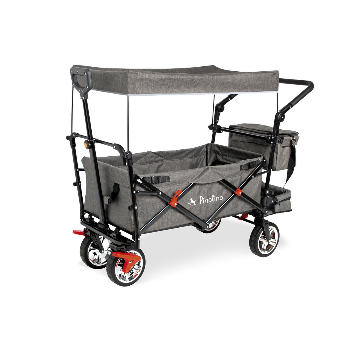 Vouwen Handcart "AddPlus" met rem, gemengde grijze tonen