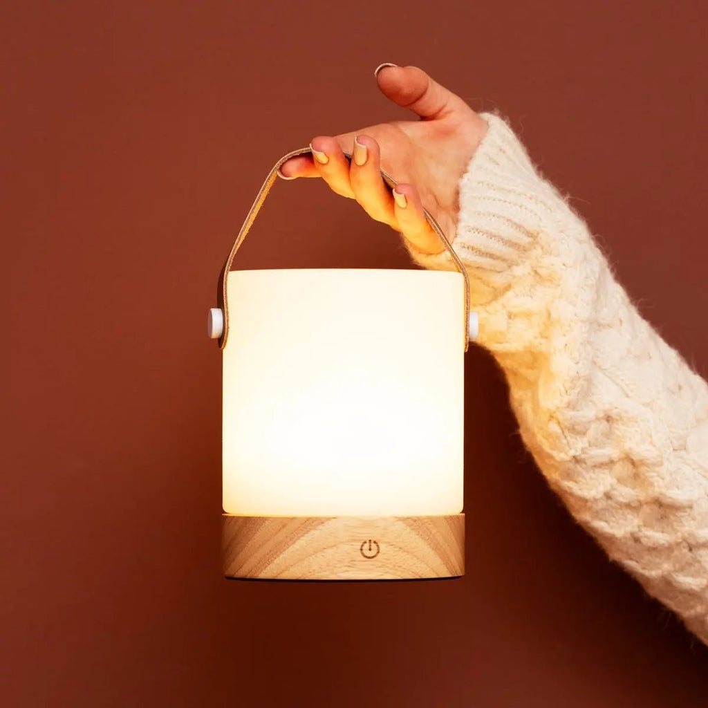 Avery lichtbruin oplaadbare taflamp-draadloos, dimable en USB-C