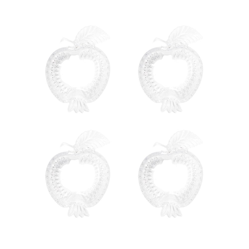 APPEL GLAZEN KOPJES 16,5X12,2X4,5CM - SET VAN 4