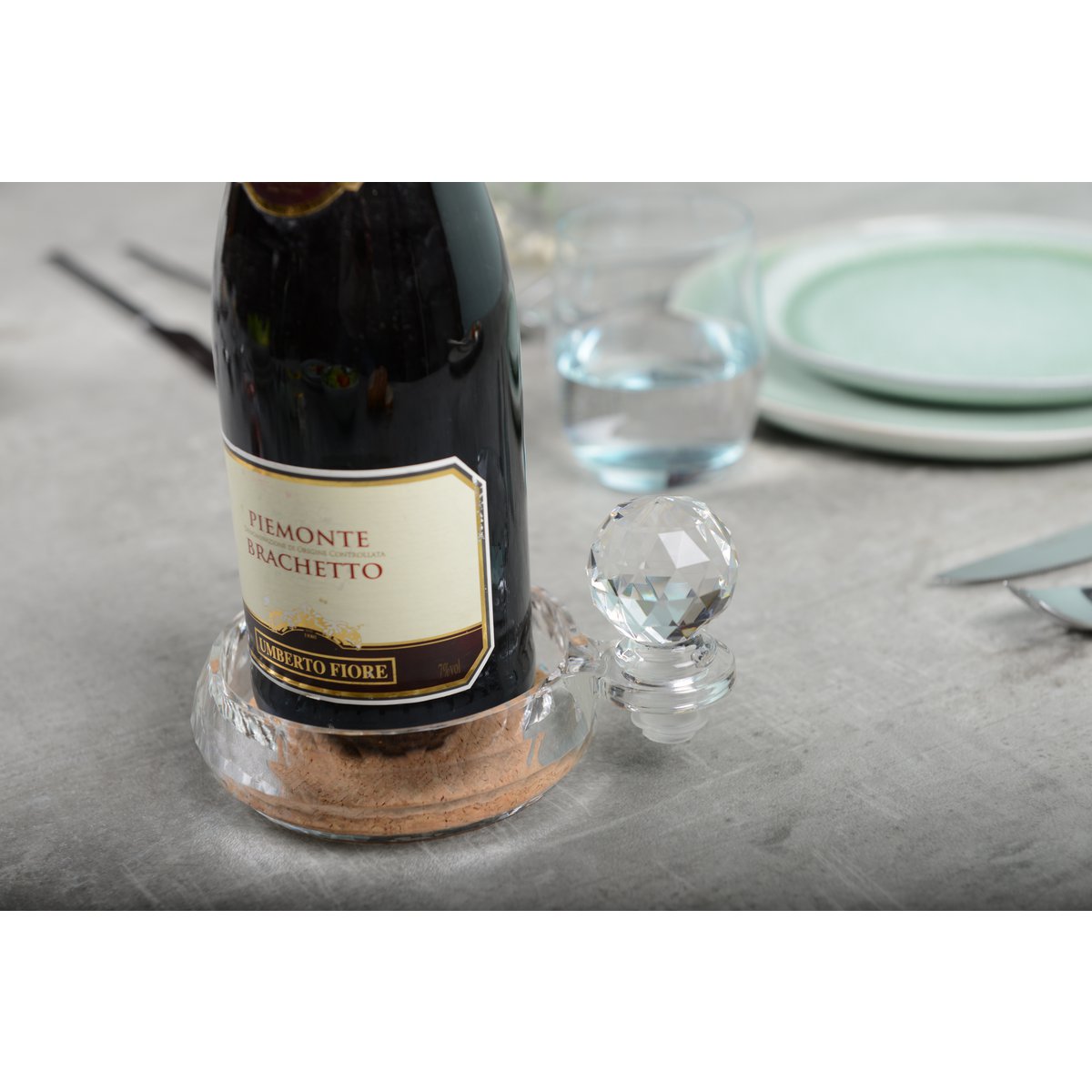 Fles -Up en acryl diamant cap