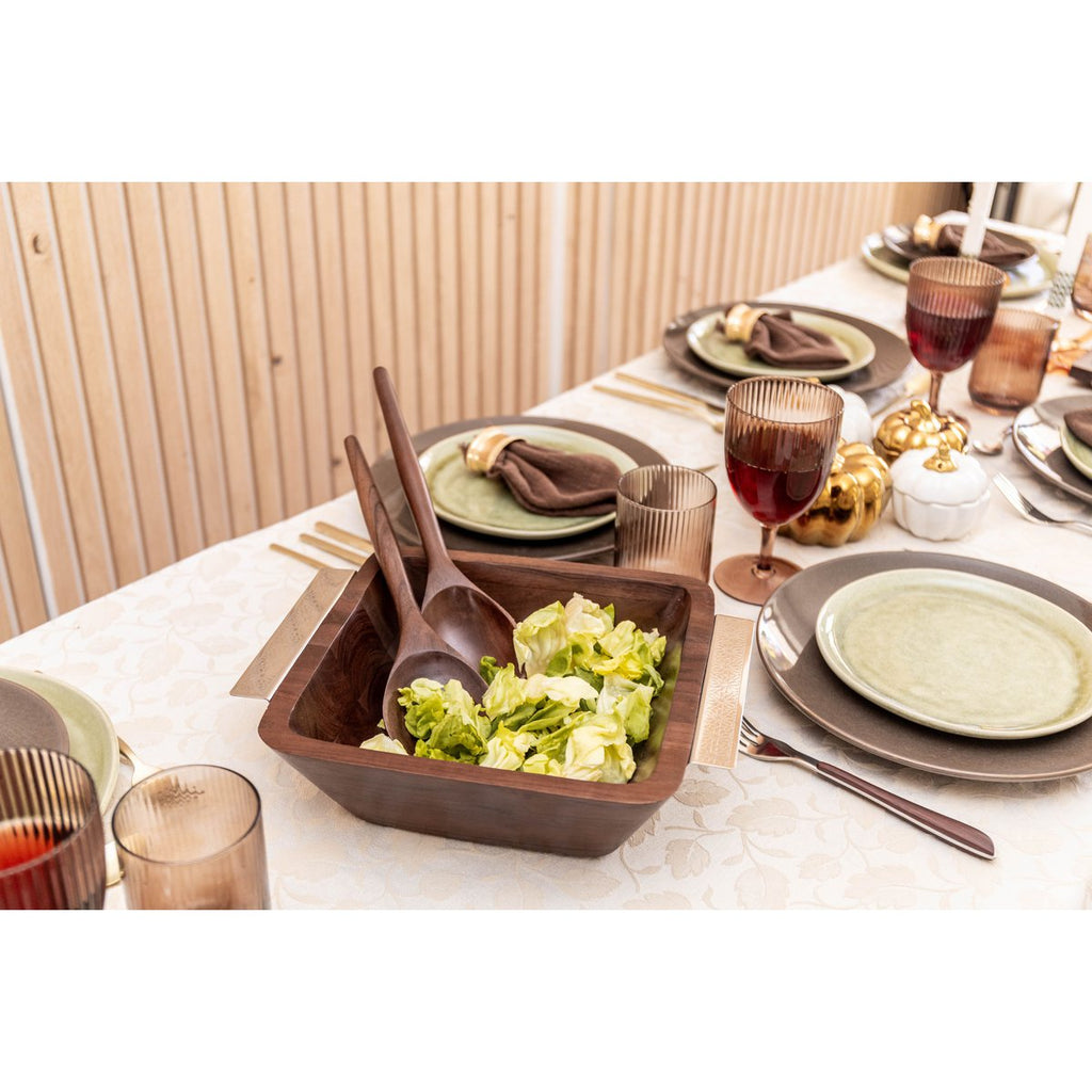 Houten salade bestek