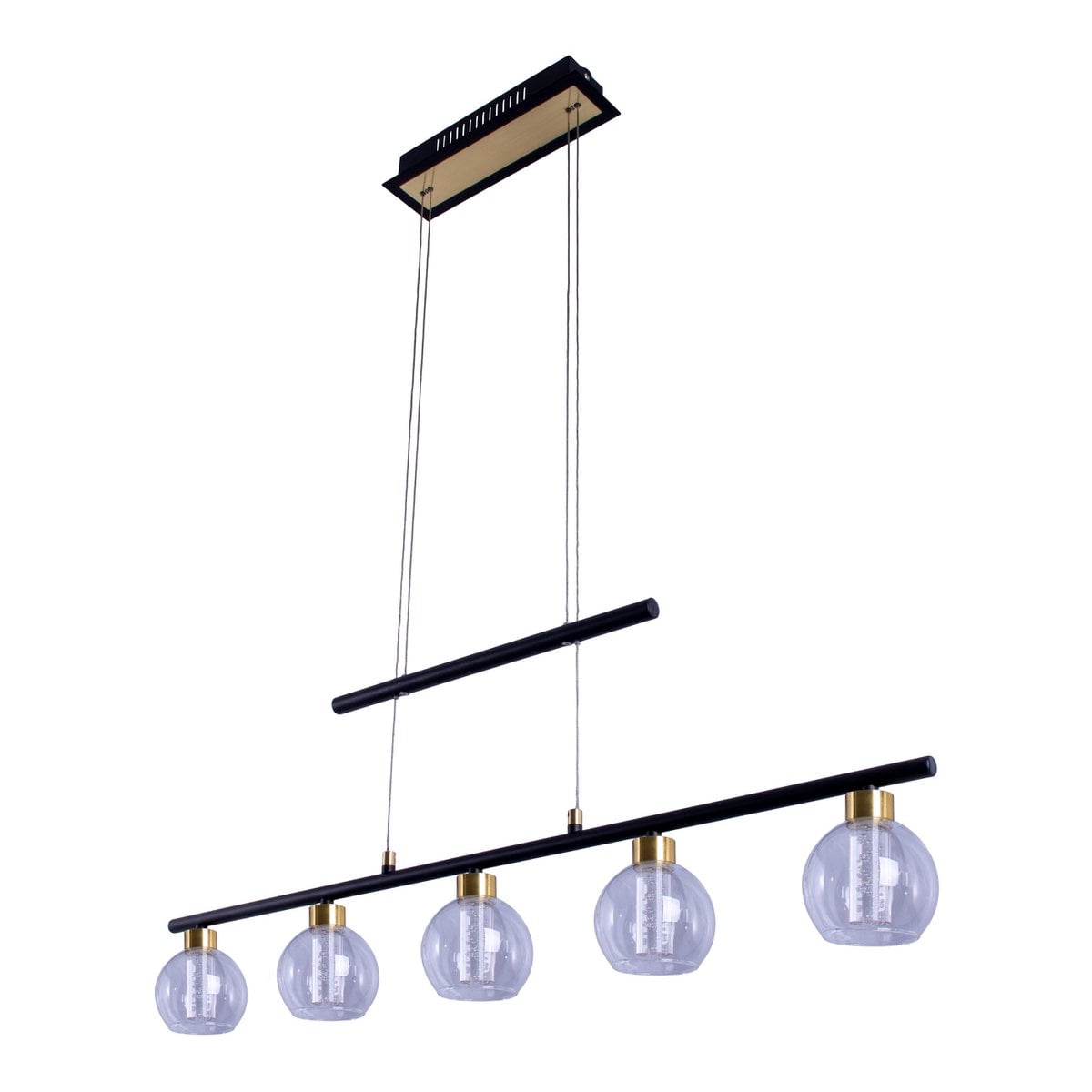 Liv · Messing hanglamp — zwart