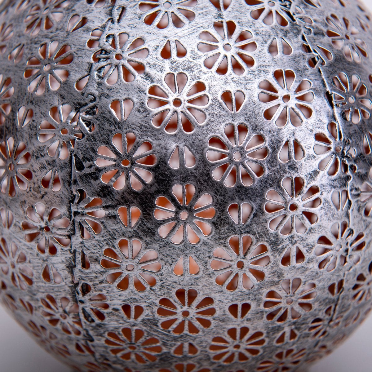 2 Set LED Decoratie Zonnelicht Ø 18 cm Buiten Decoratie gemaakt van metaal in zilver met geïntegreerde LED's