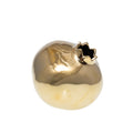 Gouden keramische granaatappelvaas 12.8x12.8x11.5cm