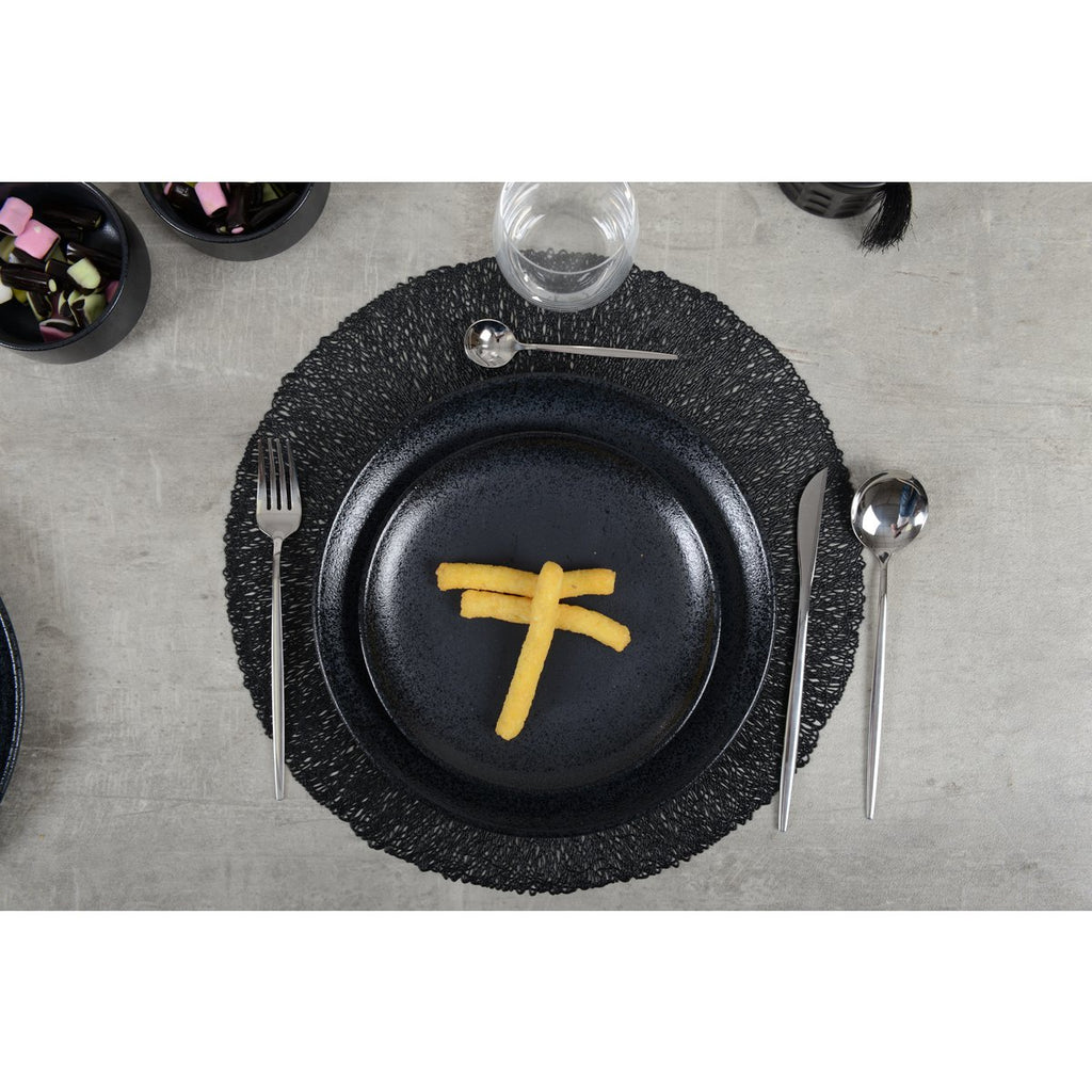 Huisvrouw 24 stuks zilveren glanzende afgeronde contouren