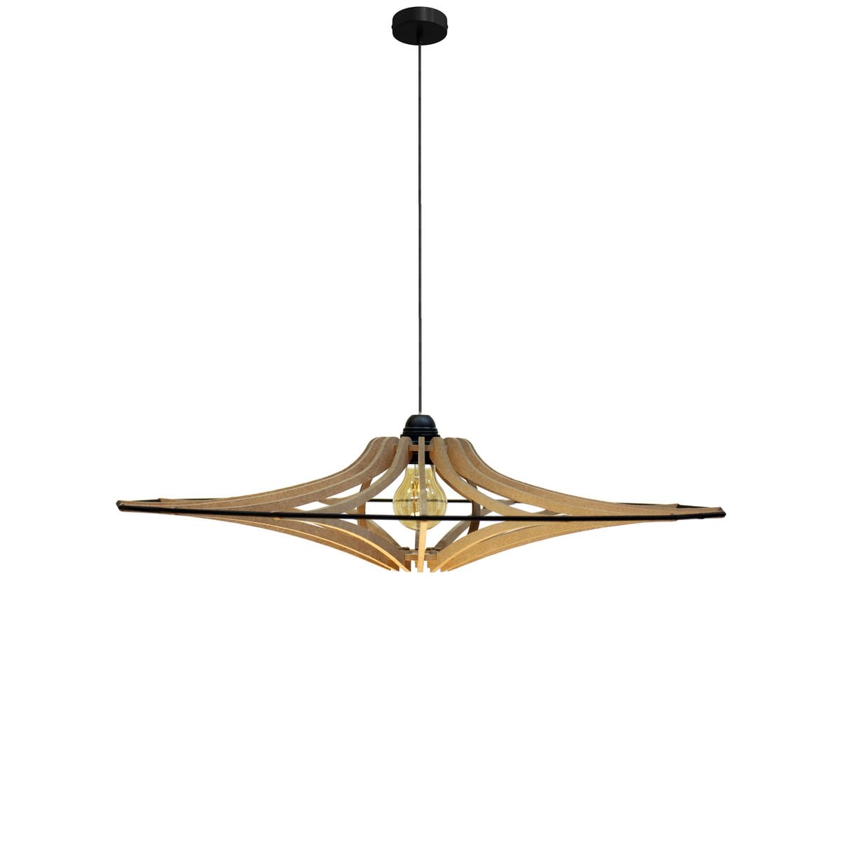 Liv · Metalen hanglamp — zwart