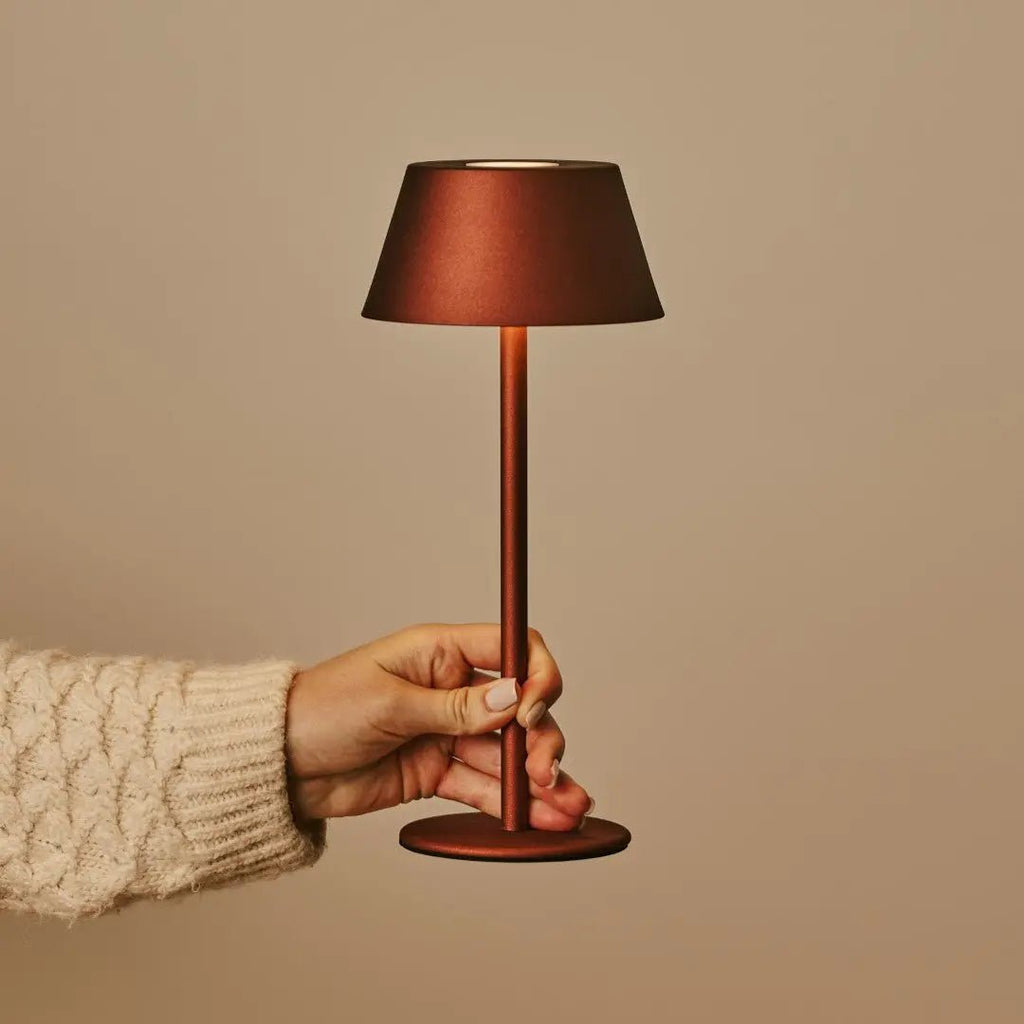 Milou Bronze - Tafellamp zonder kabel L Modern, Design & 3 Light Modi