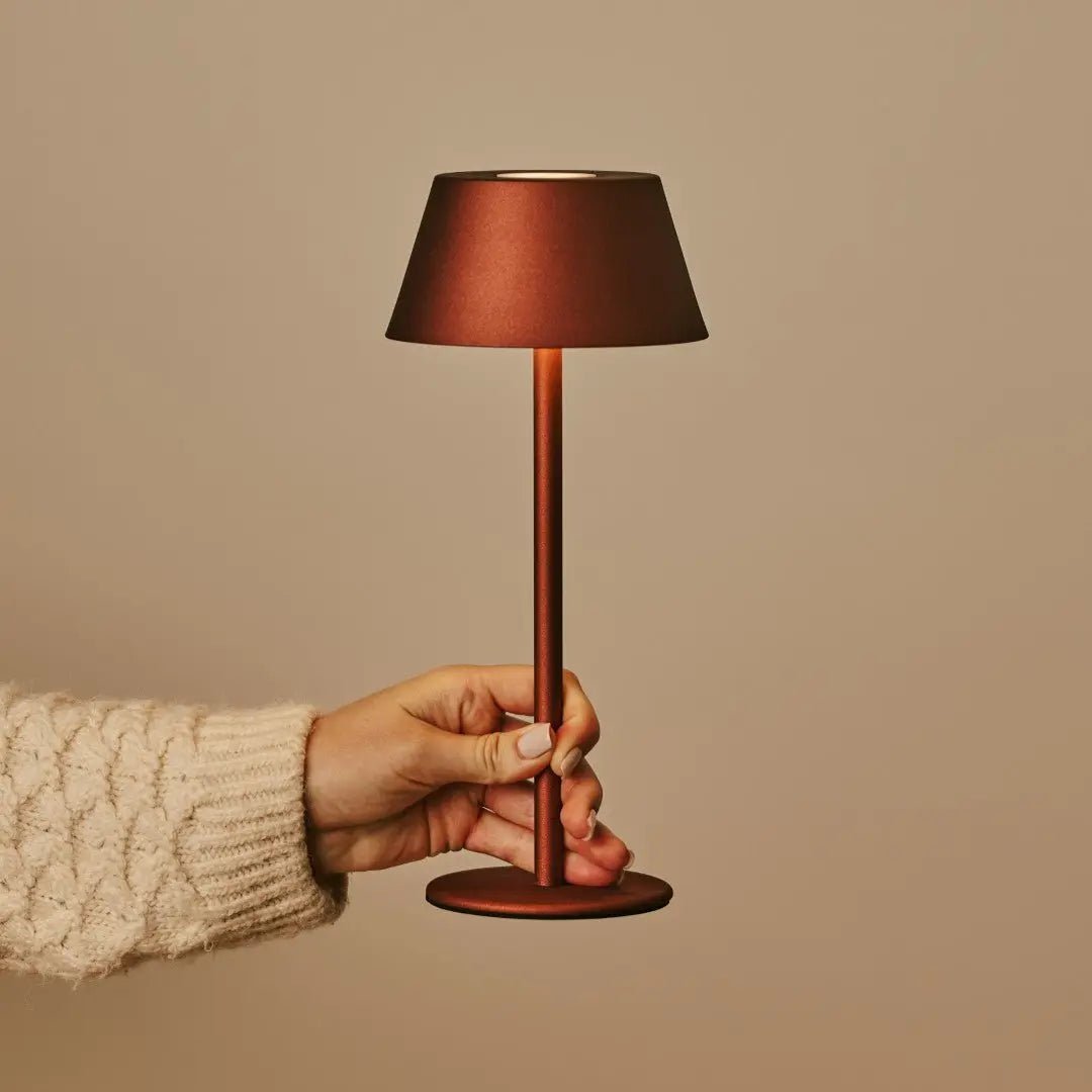 Milou Bronze - Tafellamp zonder kabel L Modern, Design & 3 Light Modi