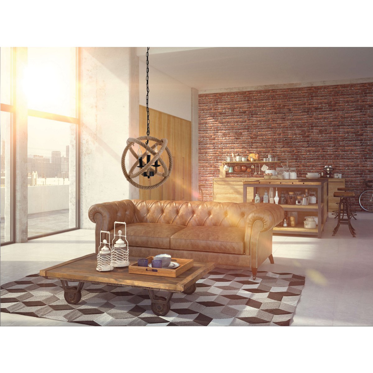Liv · Metalen hanglamp — zwart