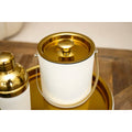 Ecru en Golden Ice Bucket 15x15x18.5 cm