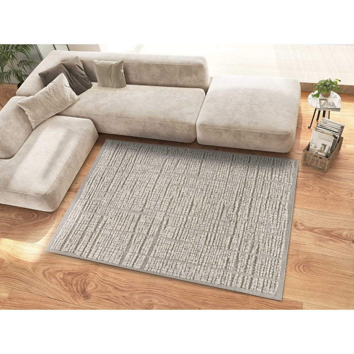 Etnisch tapijt in gemengde wol geweven platte tessell