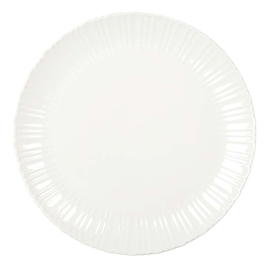 Flora White Presentation Plate 31.8x31.8x2.7cm