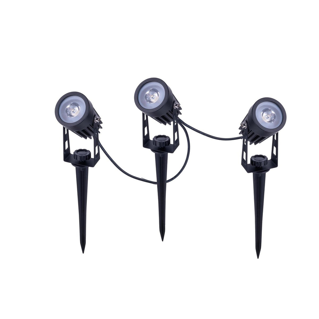 Liv · LED-solar spotset — 3-arms