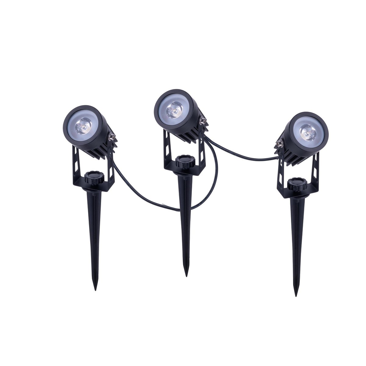 Liv · LED-solar spotset — 3-arms