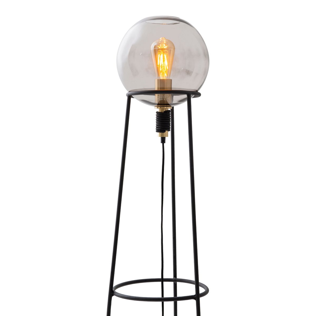 Liv · Messing vloerlamp — zwart