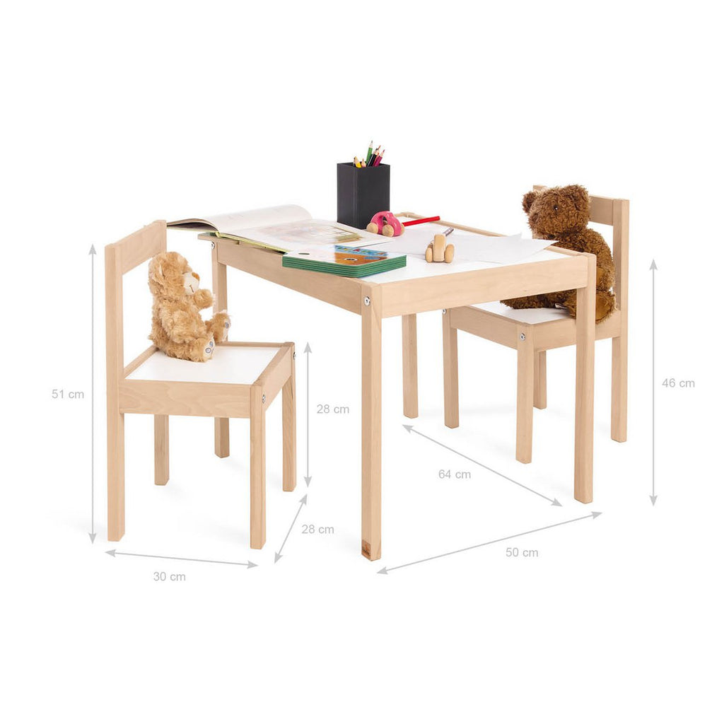 Kinderen tafel en stoel set "olaf", 3 delen