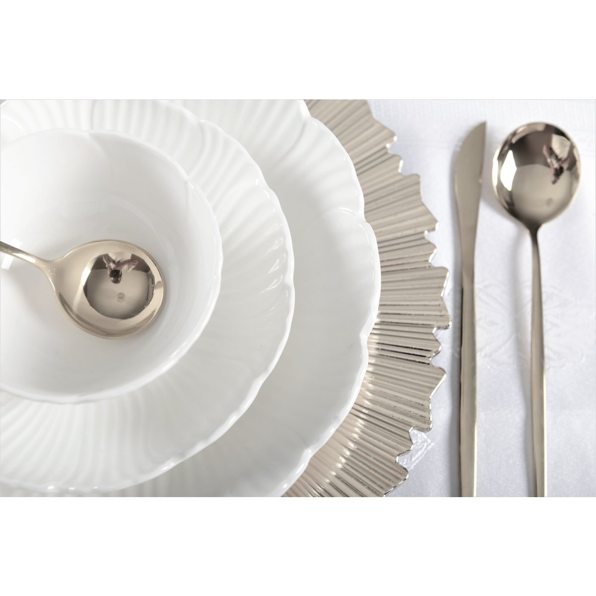 Zilveren zilveren filetplaat