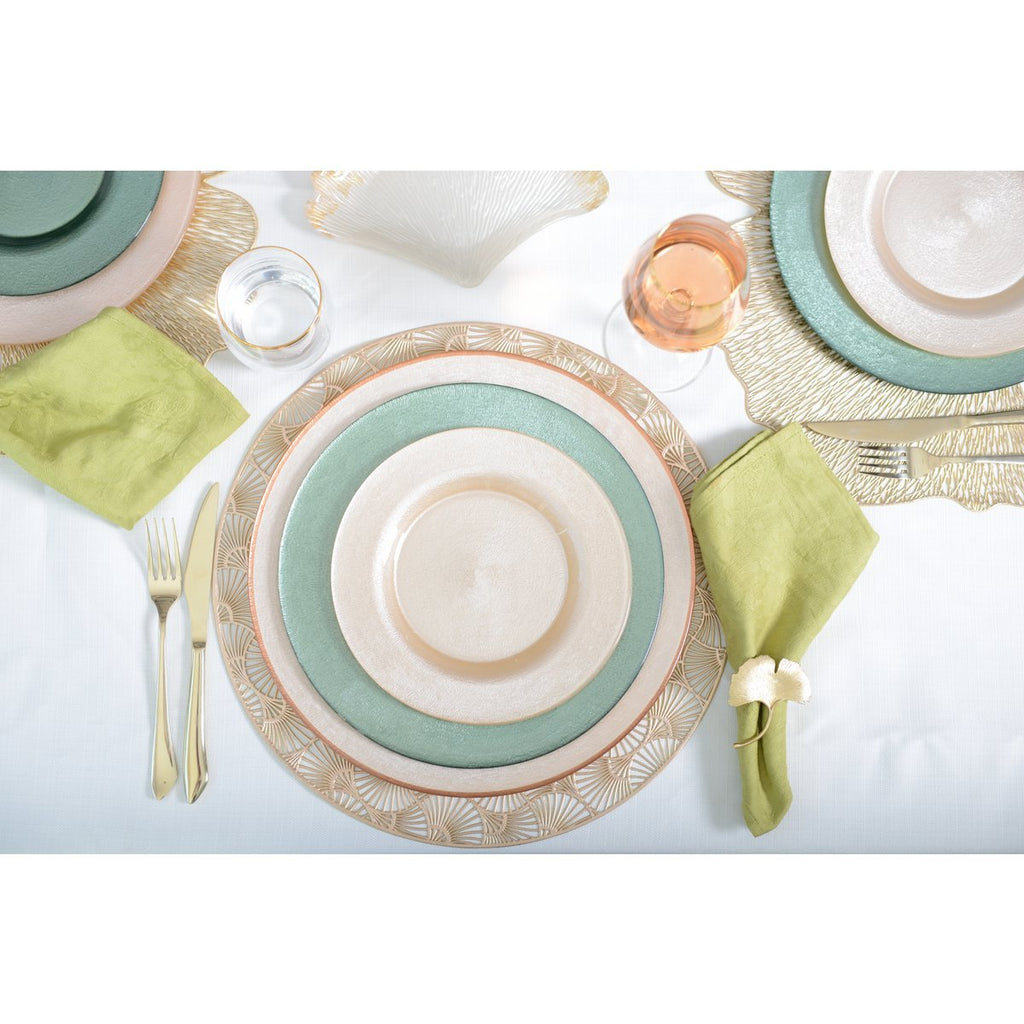 Ginkgo gouden ronde plaat