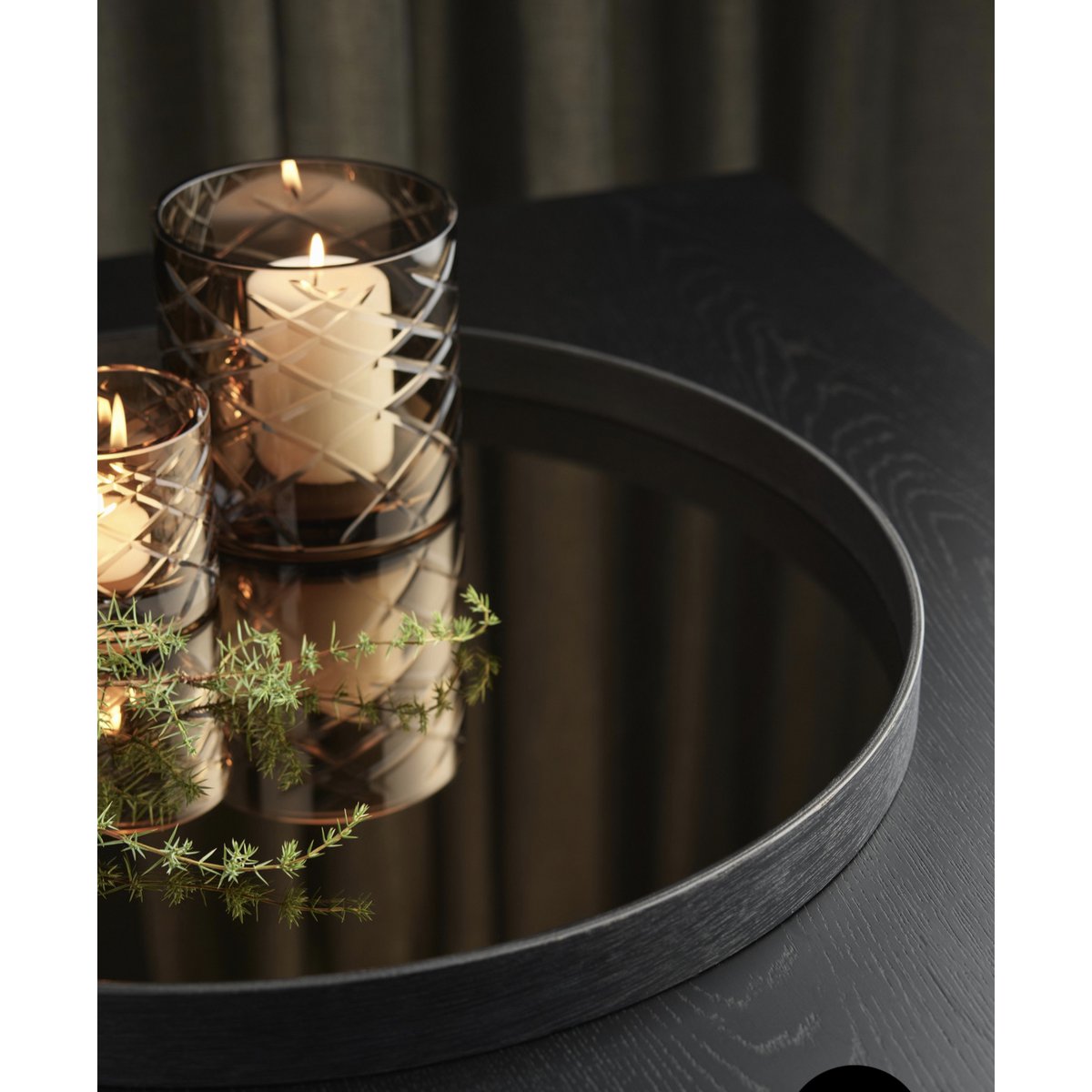 Hurricane Kristallen Lamp Windlicht Klein Bruin(cc2101-80crystal-choc-small)