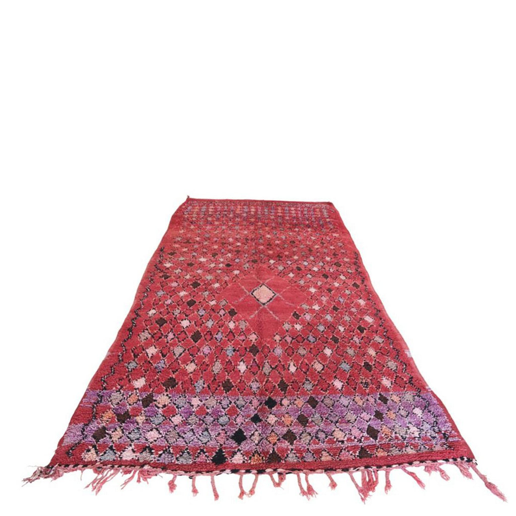 Berber vintage wollen tapijt 192 x 366 cm