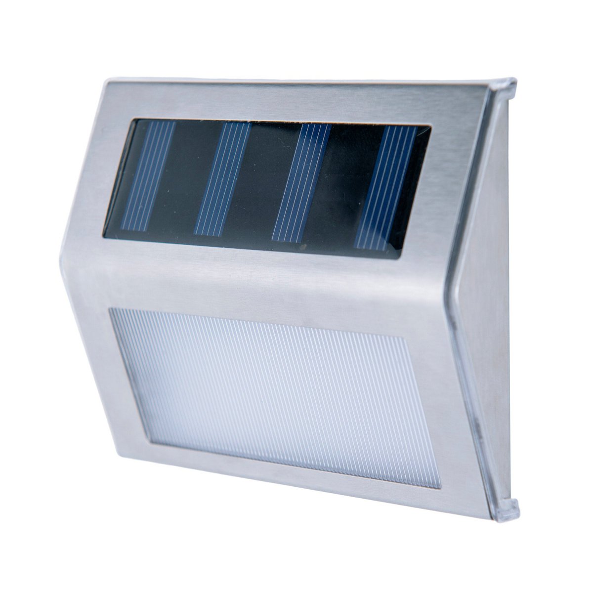 4 Set LED LED Solar Outer Light, voor buiten, wandlamp-metaal en plastic in stalen blank, met geïntegreerde LED