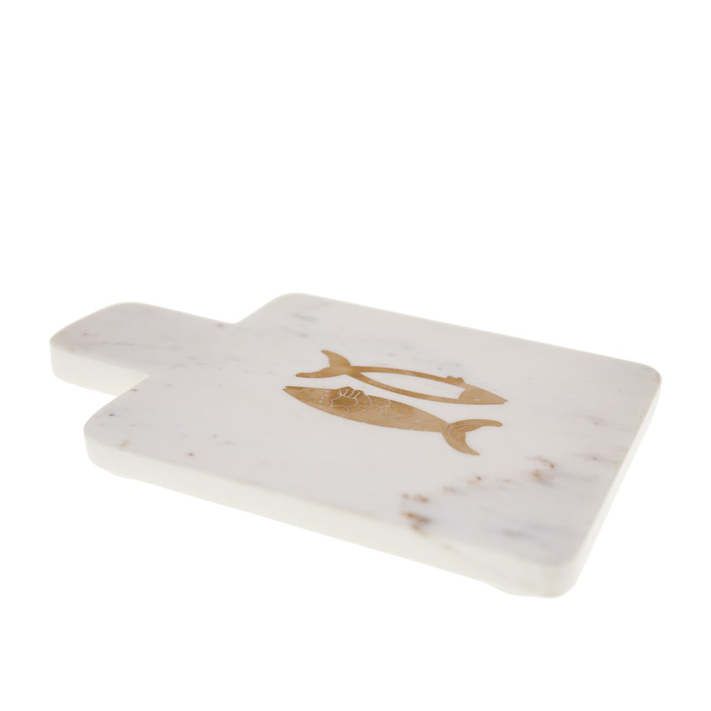 Gouden vismarmeren kaaslade 15,5x22x1,5 cm