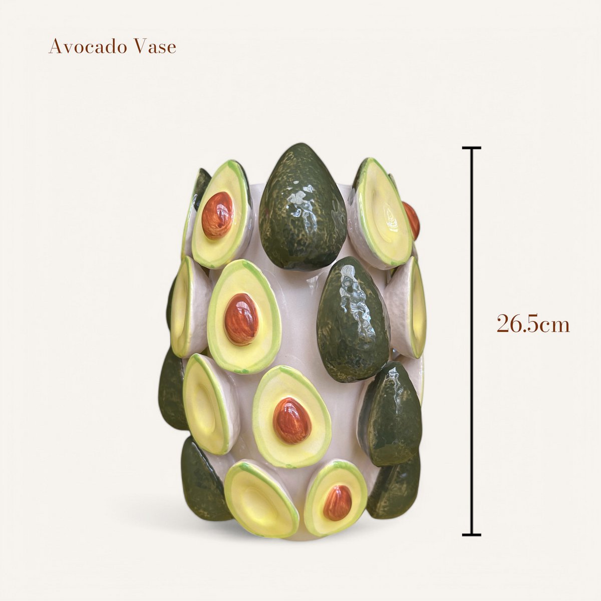 Handgemaakte avocado -vaas