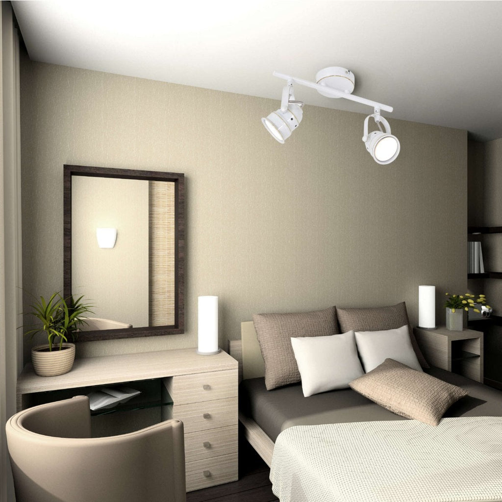 2 -Ser LED -plafondspot "Shabspo" 2x Gu10, Max.