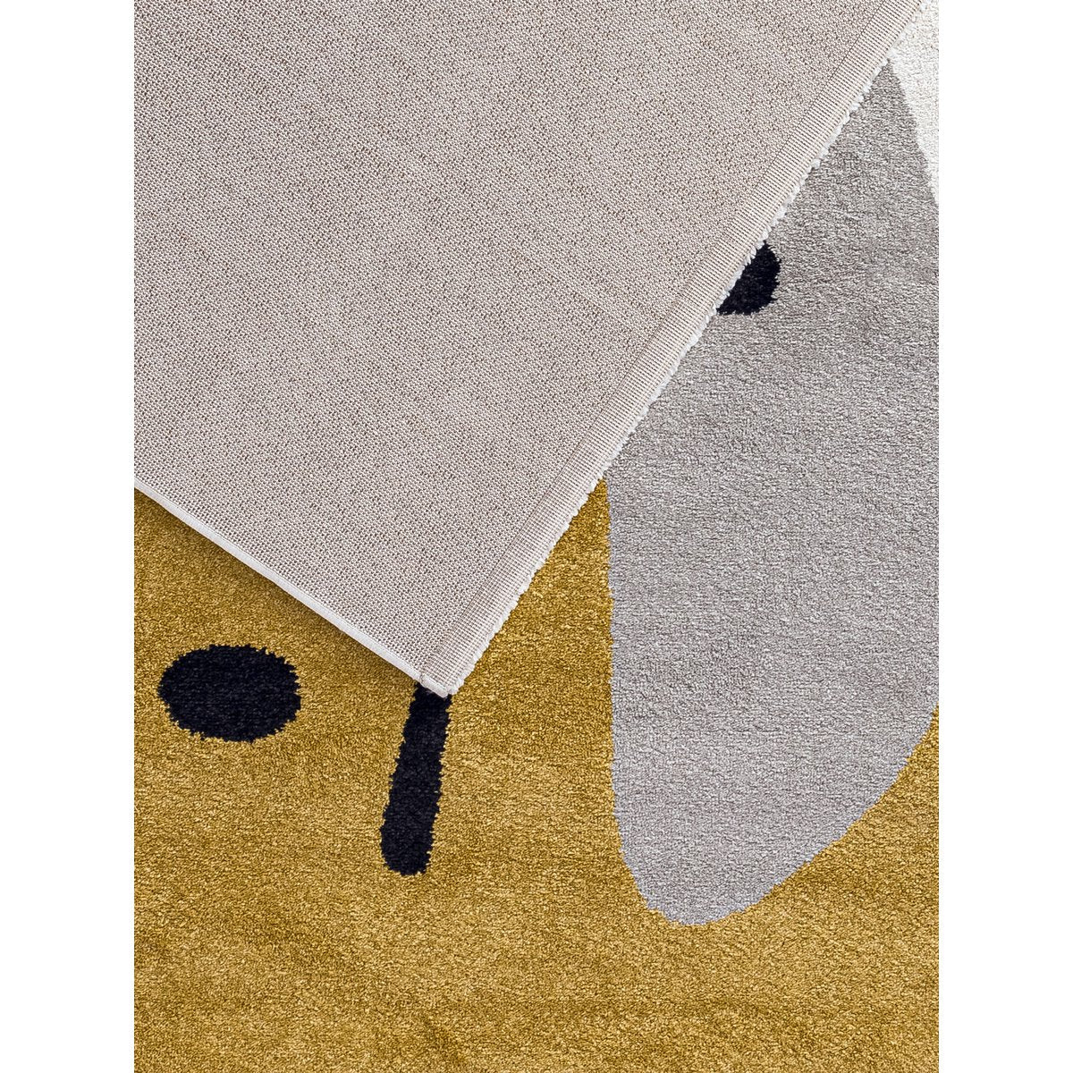 Geometrisch tapijt eerbetoon aan Joan Miró Collage