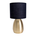 Liv · Metalen tafellamp — 33cm goud/zwart