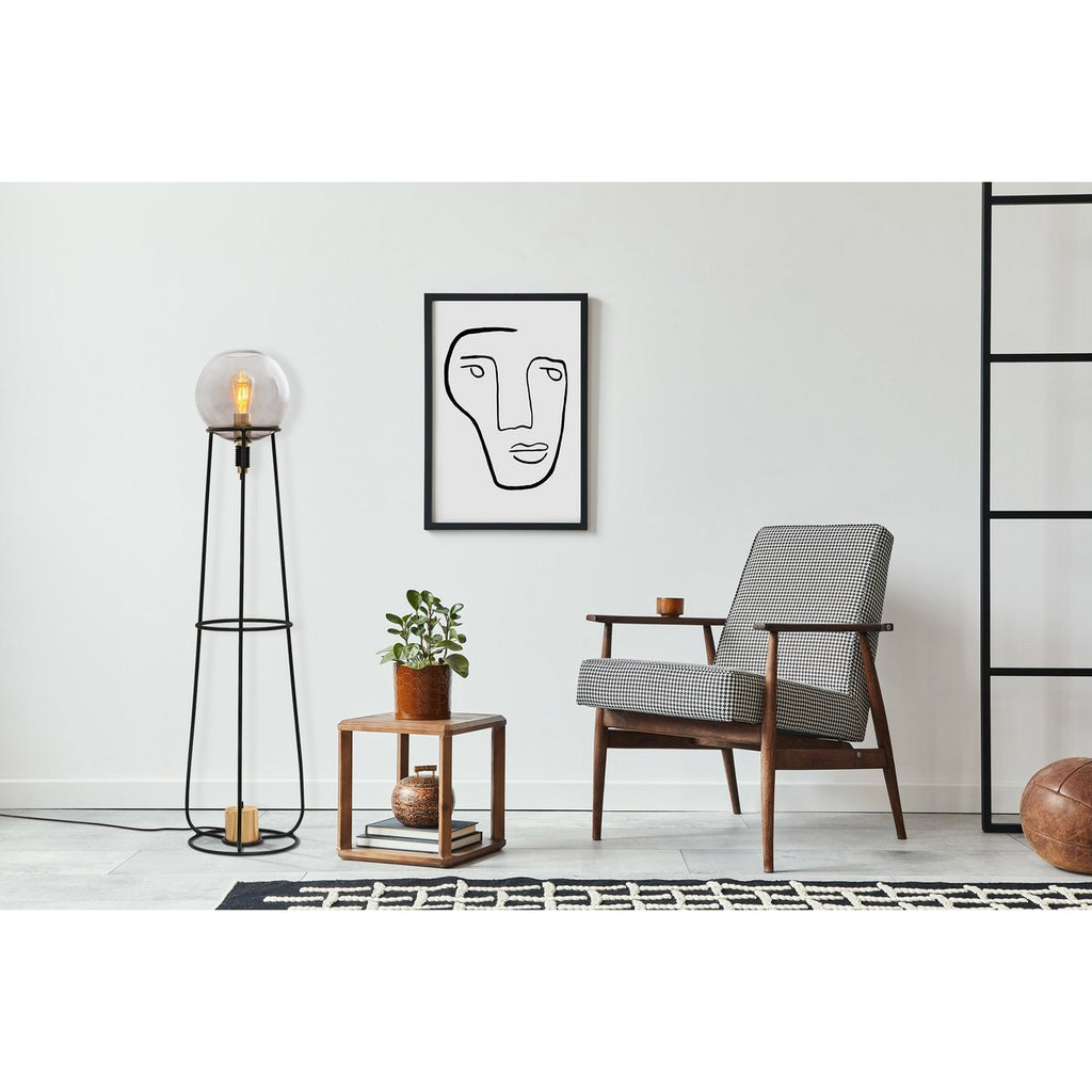 Liv · Messing vloerlamp — zwart