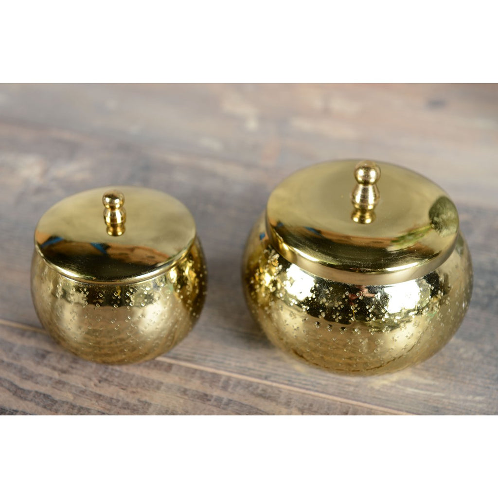 Groot model gouden ronde kaars