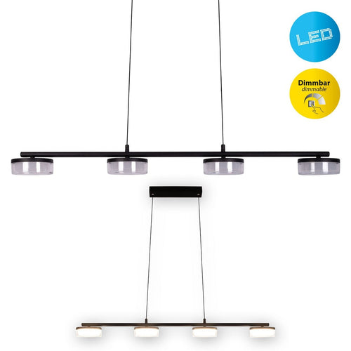 Liv · Glazen hanglamp — zwart